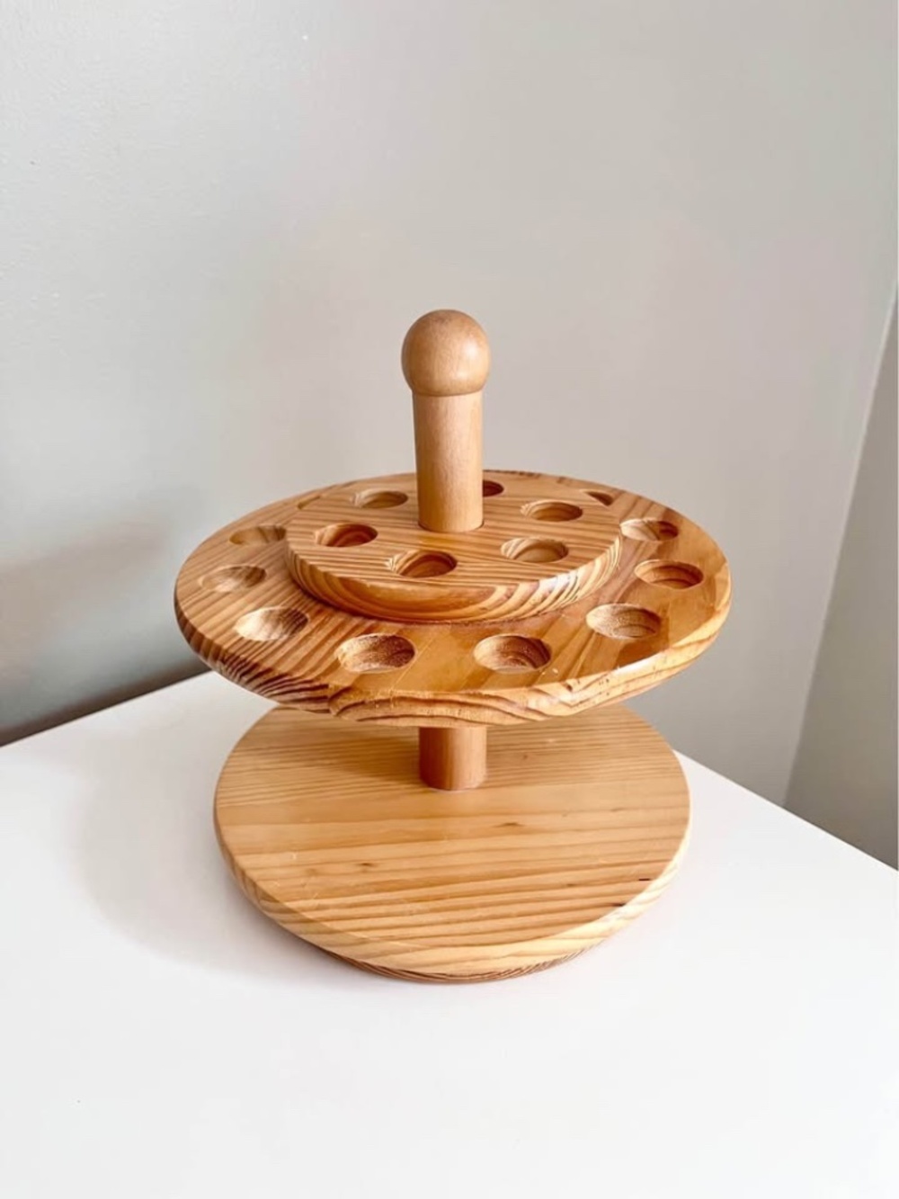 Wooden Craft Organizer Scissor Caddy Paint Brush Holder Art Supplies